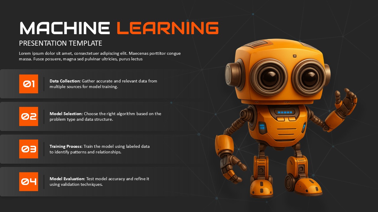 Machine Learning Process Presentation Slide