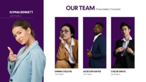 Modern Team Profile Slide Template