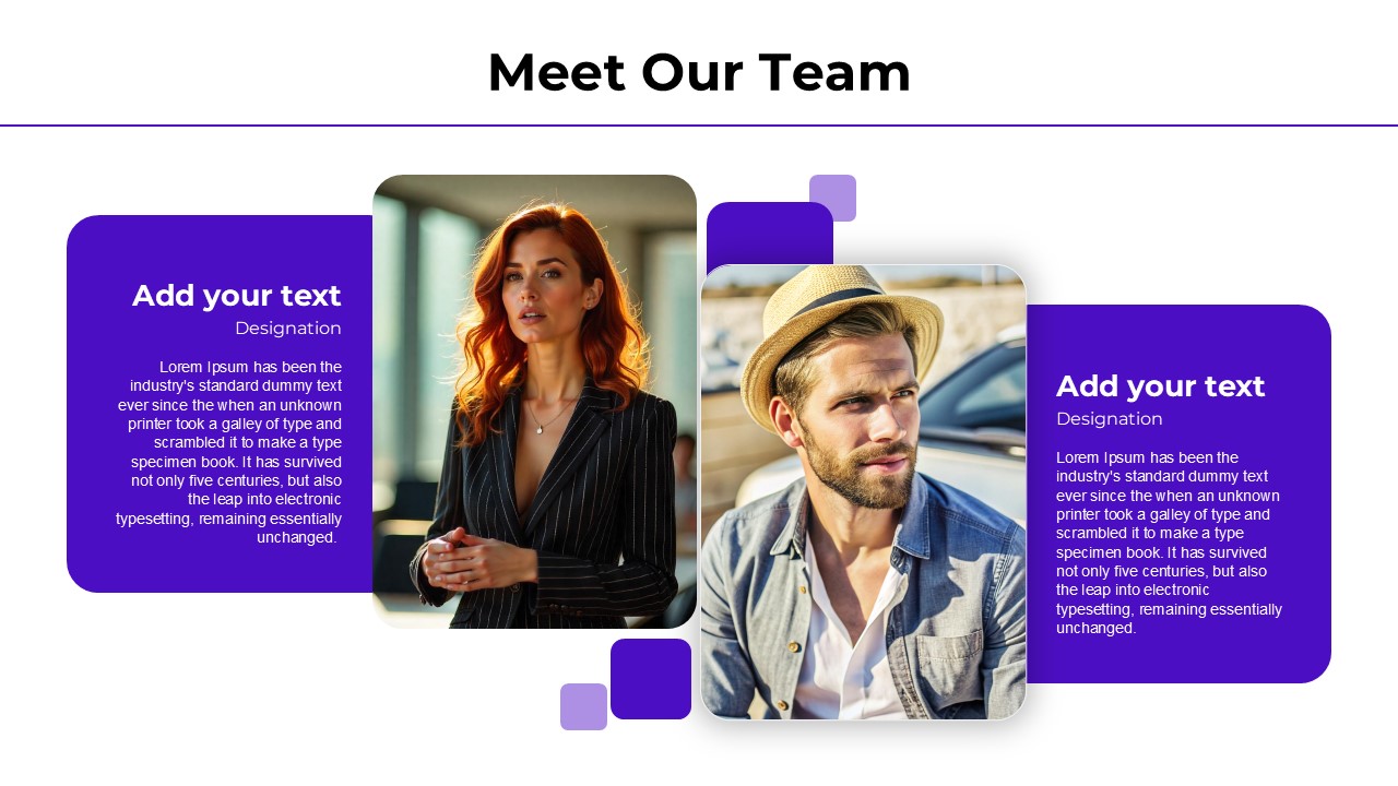 Meet Our Team Profile Slide