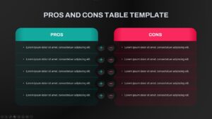Pros and Cons Comparison Presentation Slide