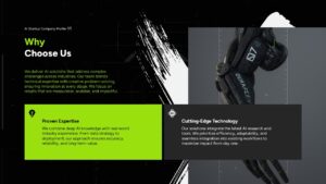 AI Startup Company Profile Template Why Choose Us