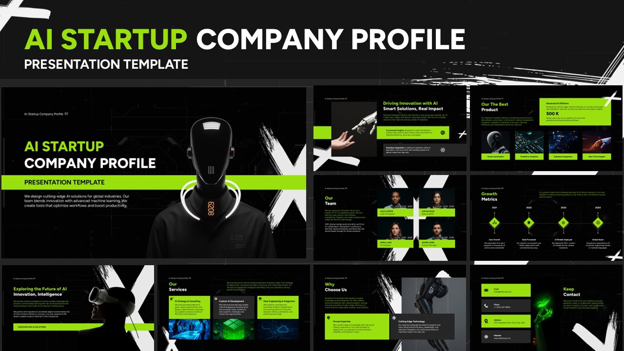 AI Startup Company Profile Template