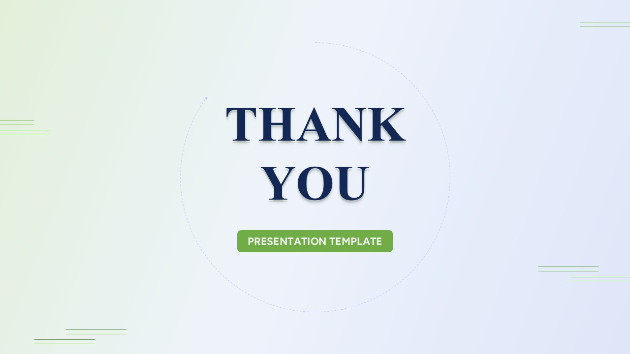 Bank Proposal Presentation Ending Thank You Slide
