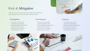 Bank Proposal Presentation Risk & Mitigation Slide