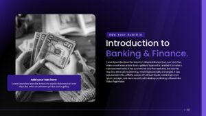 Banking and Finance Presentation Introduction Slide