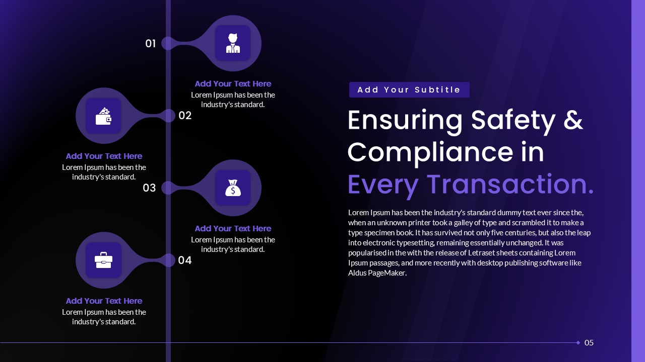 Banking and Finance Template Safety Transaction