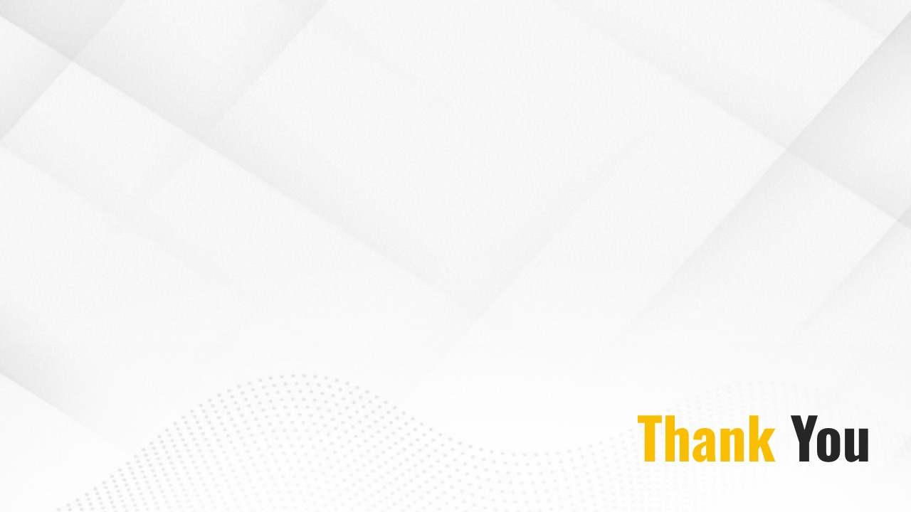 This Construction Site Project Overview Thankyou Ending slide provides a Thank You closing layout with space for presenter contact information. Meeting presenters can use this as a professional ending slide. The template includes subtle design elements and optional social media icons.