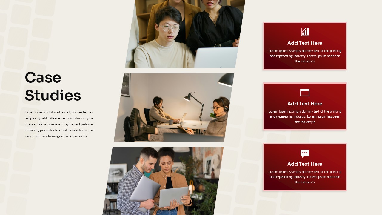 Digital Marketing Company Profile Case Studies Slide