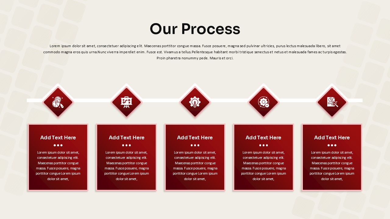Digital Marketing Company Profile Our Process Slide