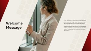 Digital Marketing Company Profile Welcome Message Slide