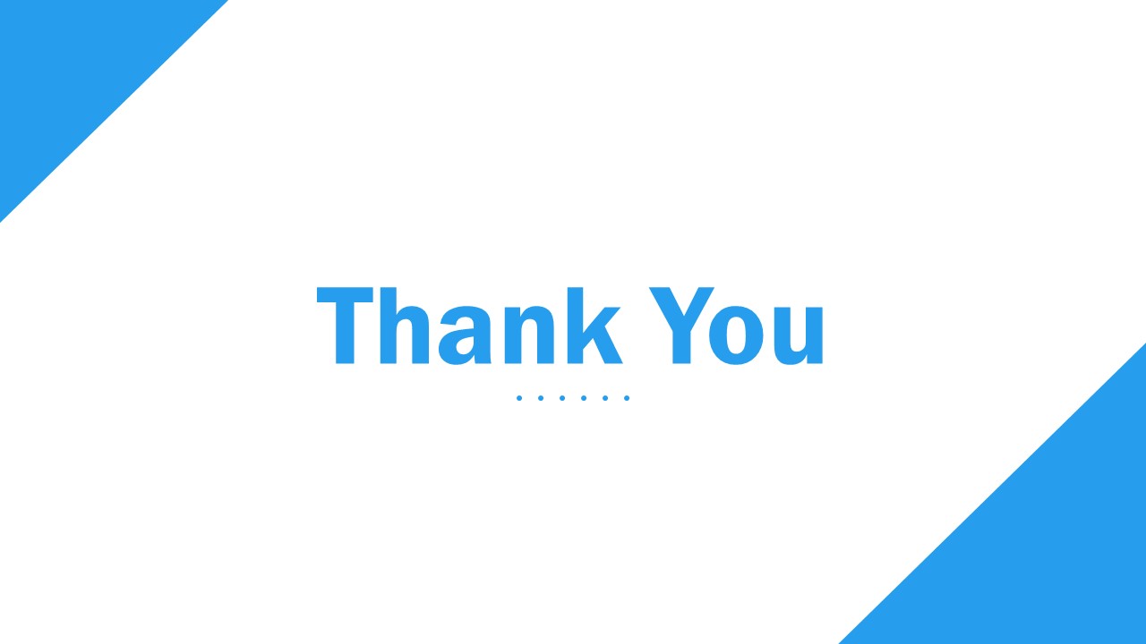 Finance Company Blue White Thankyou Slide