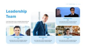 Finance Company Business Overview Leadership Team