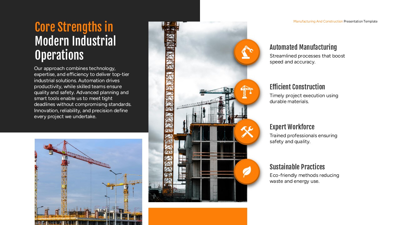 Manufacturing and Construction Industrial Strategy Slide