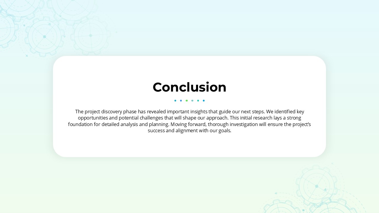 Project Scope Discovery Presentation Conclusion