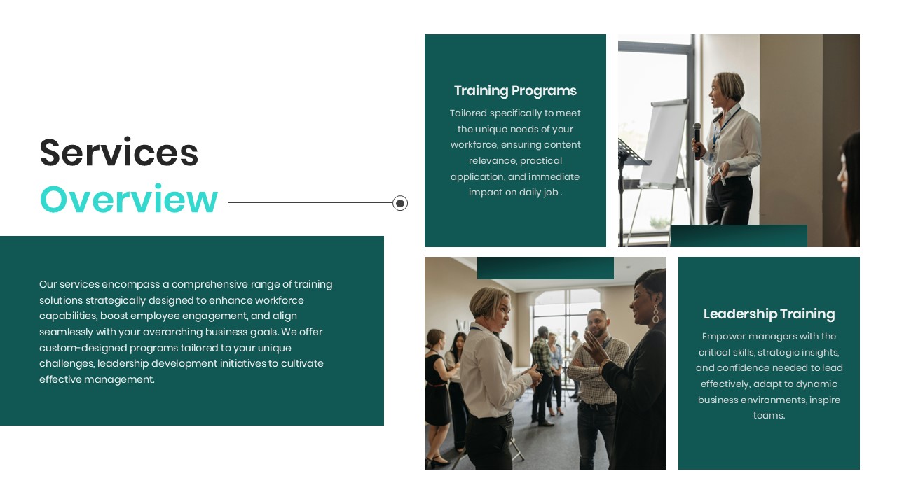 Training Consulting Template Services Slide