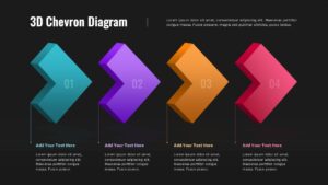 3D Chevron Diagram Presentation Slide