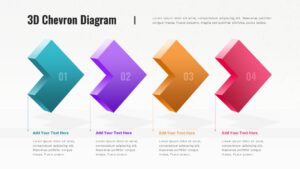 3D Chevron Diagram Presentation Template