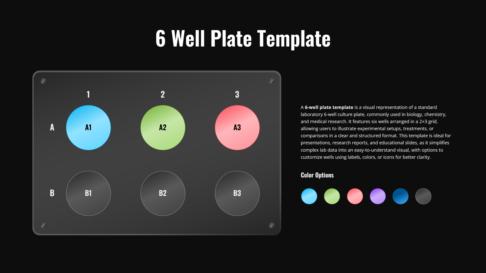 6 Well Plate Template