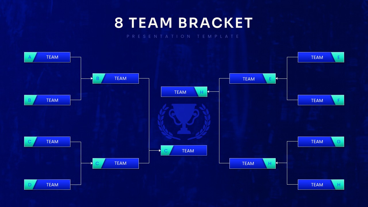 8 Team Tournament Bracket Template