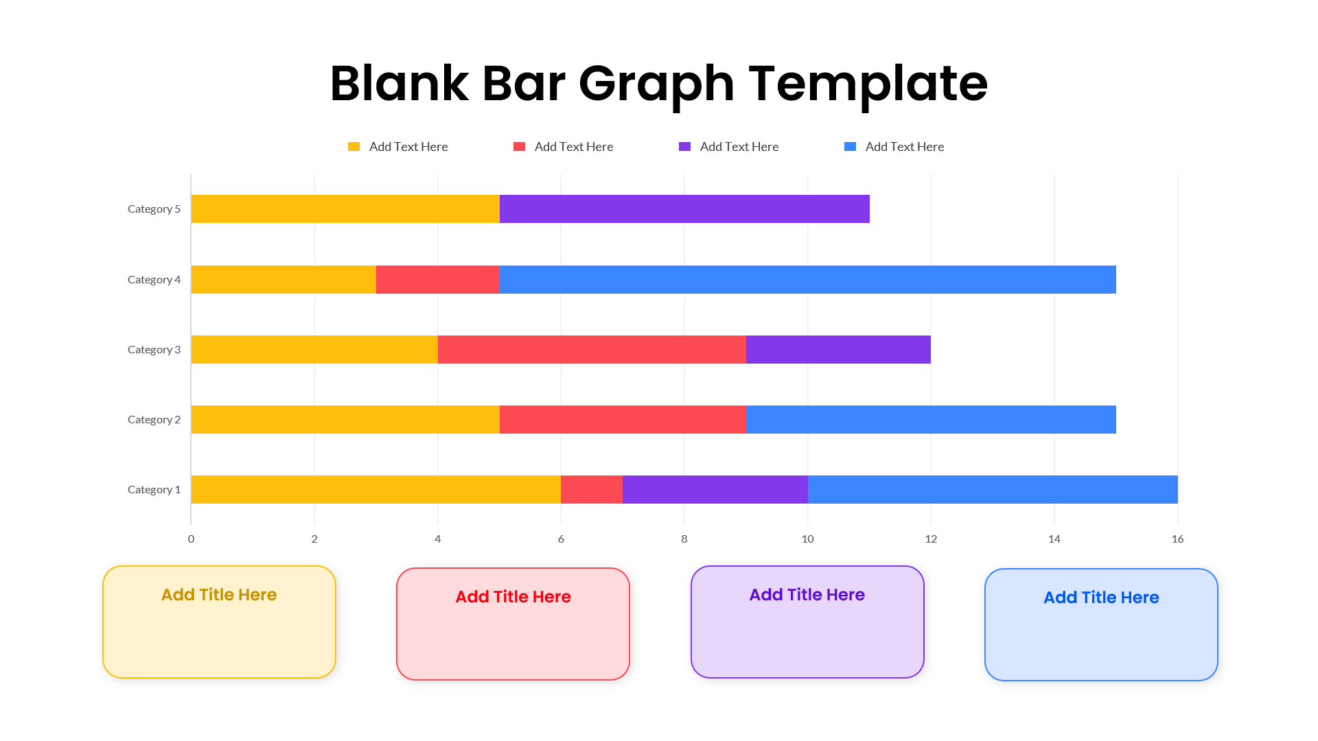 Colorful Blank Bar Graph Template