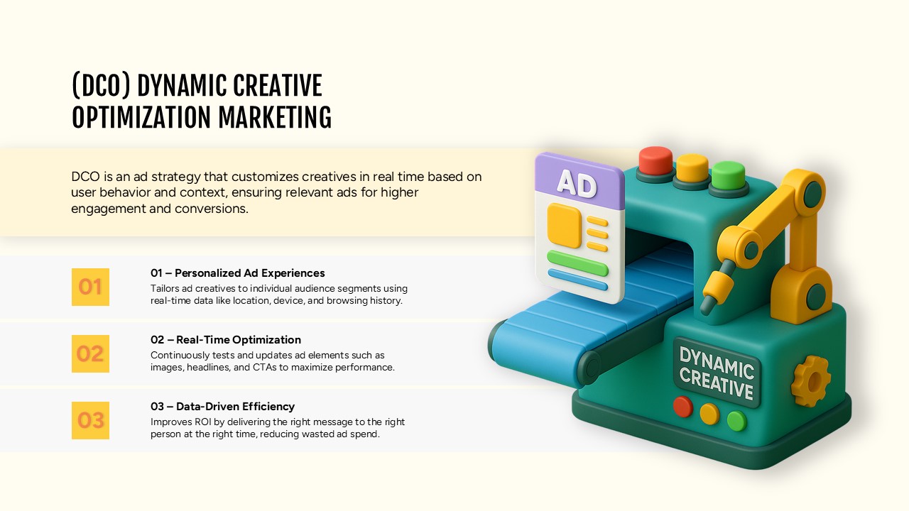 DCO Marketing Presentation Slide