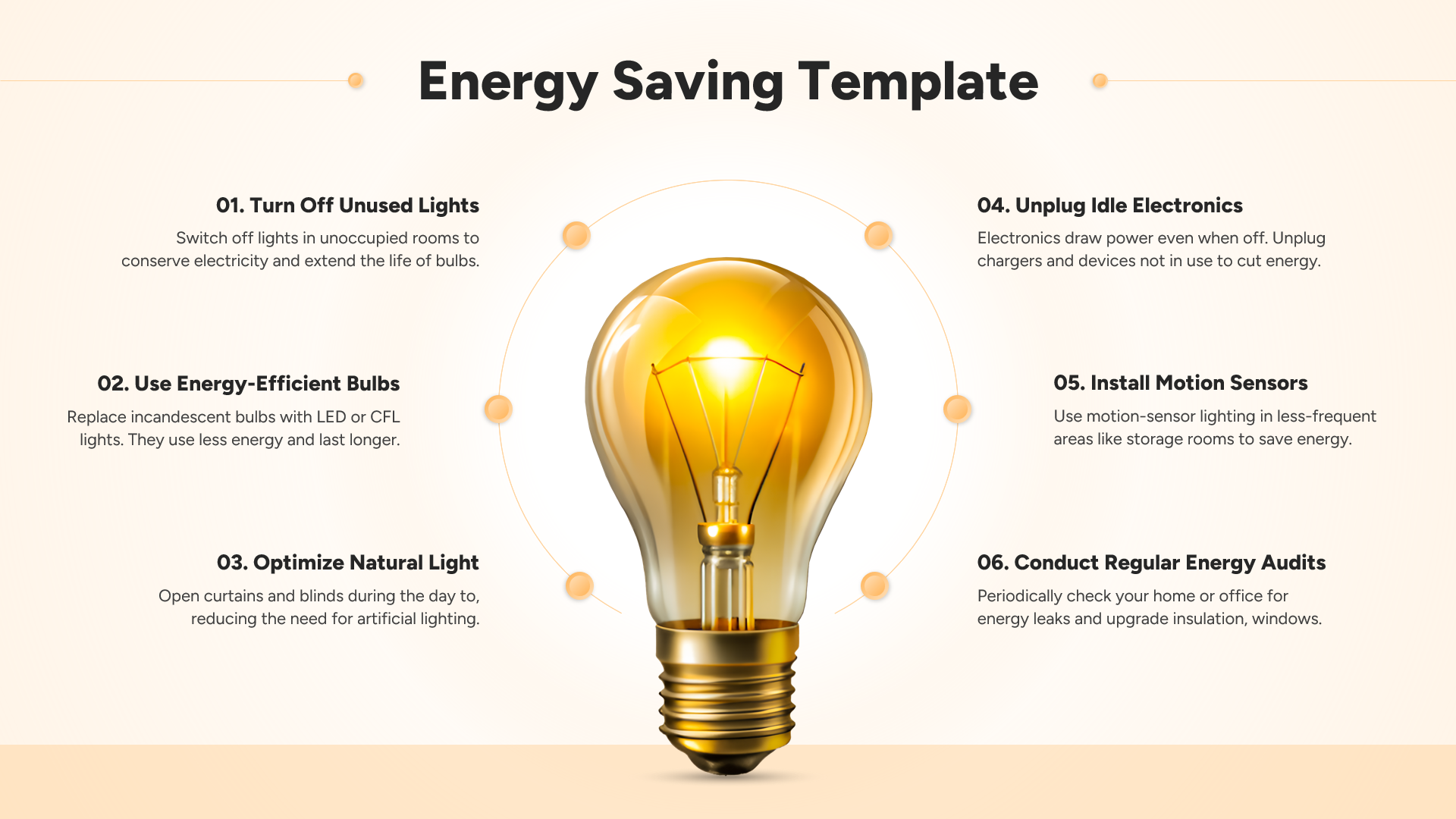 Energy Saving Presentation Slide