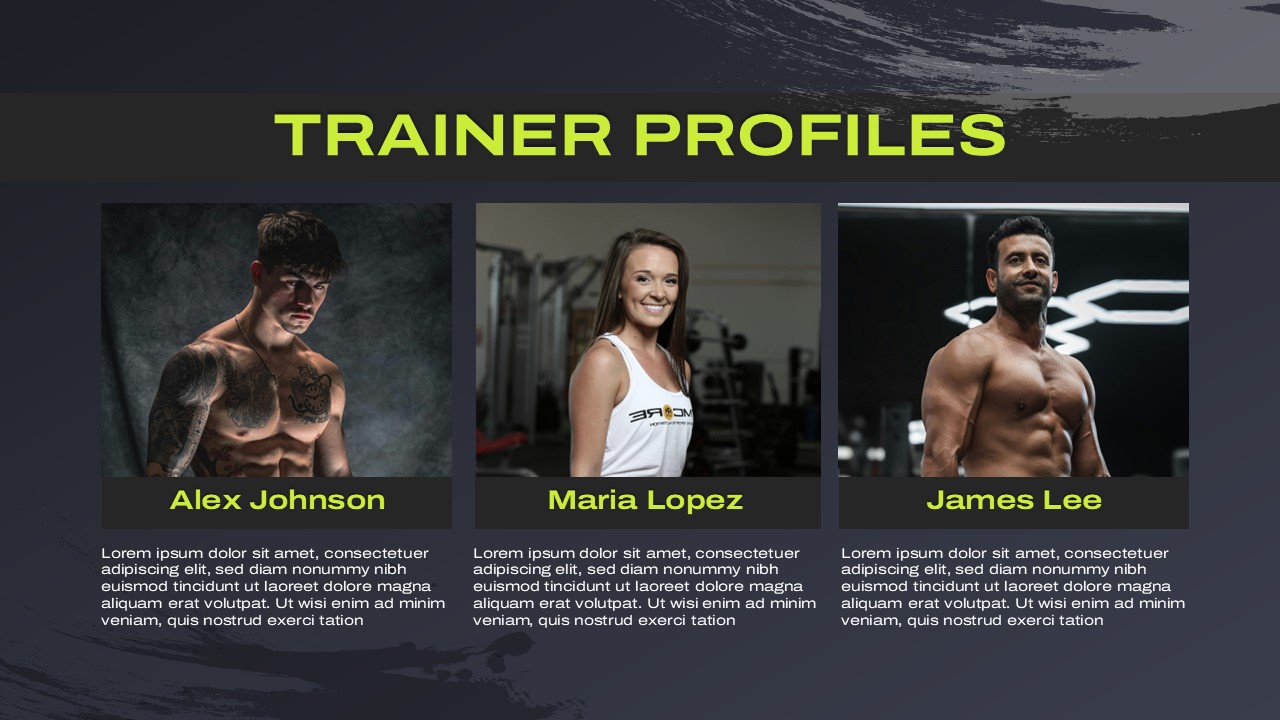 Fitness Trainer Profiles