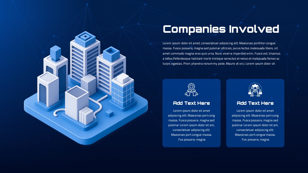 Information Technology Template Companies Involved Slide
