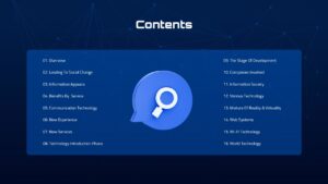 Information Technology Template Contents Slide