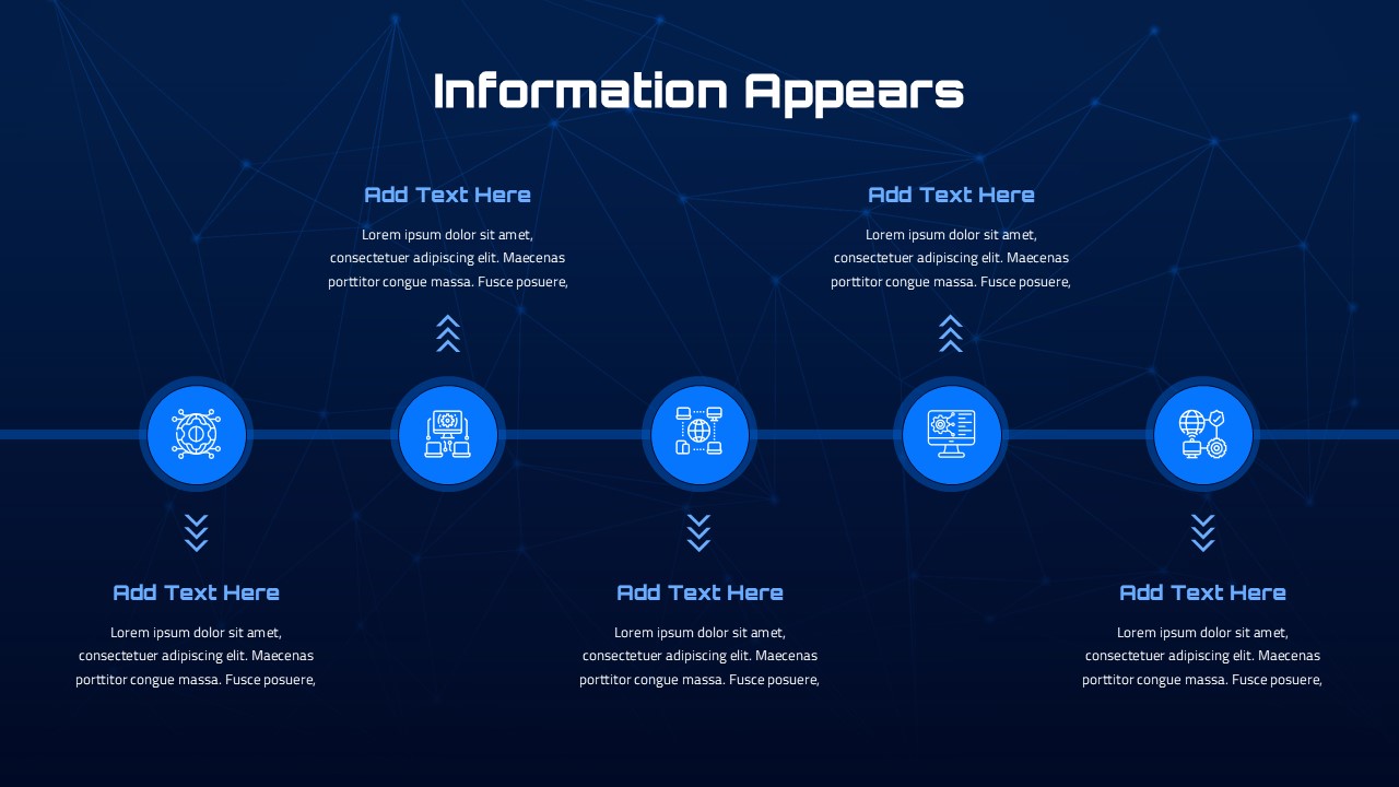 Information Technology Template Timeline Slide