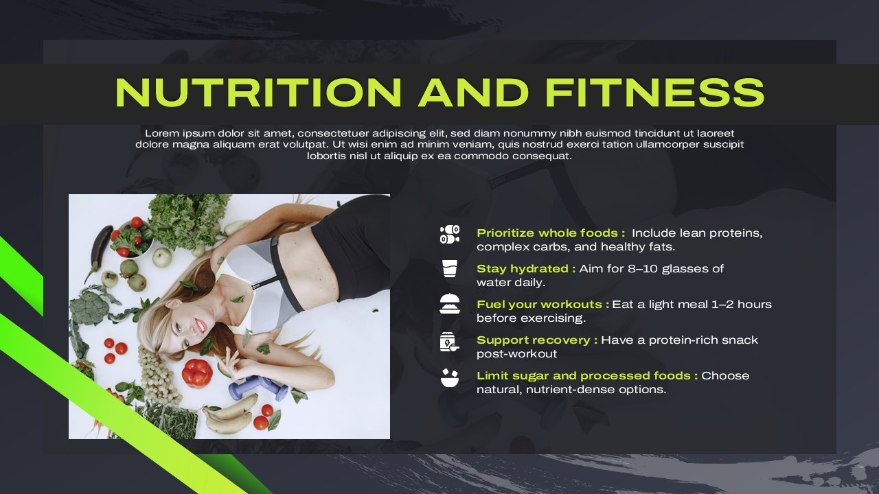 Nutrition and Fitness Slide