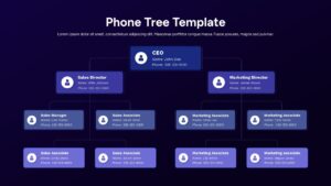 Blue Phone Tree Hierarchy Template