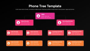 Corporate Phone Tree Hierarchy Presentation Template
