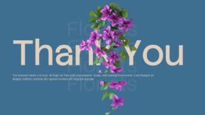 Blue Thank You Slide Florists Presentation