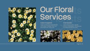 Florists Presentation Template Services Slide