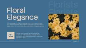 Florists Theme Business Presentation PPT Template