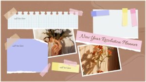 New Years Resolution Planner Template For PPT