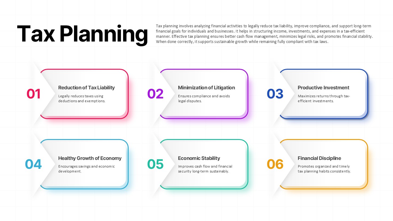 Tax Planning Overview Template PPT