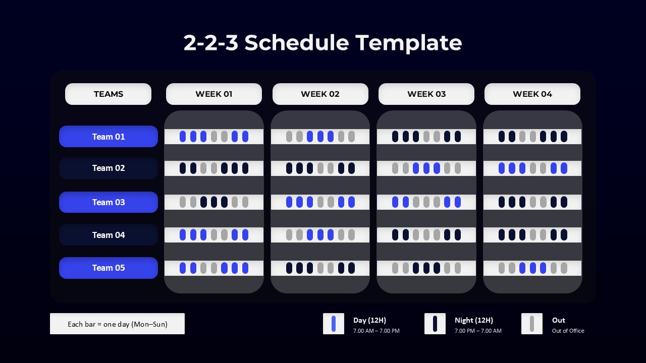 2-2-3 Schedule PPT Google Slides Template