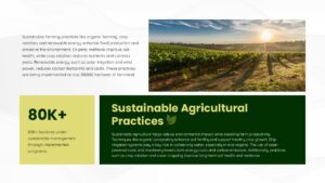 Agriculture Sustainability Best Practices Presentation Slide