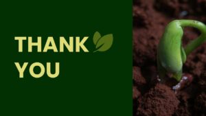 Agriculture Sustainability Presentation Green Thankyou Slide