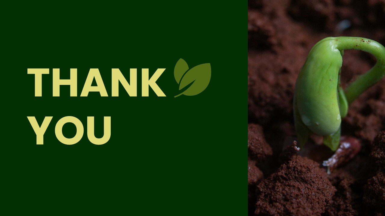 Agriculture Sustainability Presentation Green Thankyou Slide