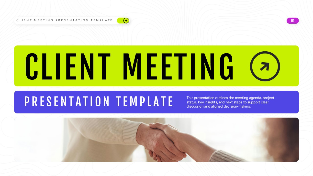 Client Meeting Company Profile Presentation Template