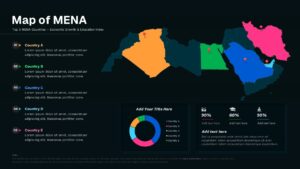 Editable Map of MENA Google Slide