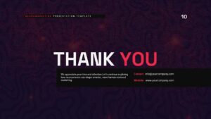Neuromarketing Pitch Deck Dark Thankyou Slide