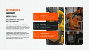 Manufacturing And Automation Template PowerPoint and Google Slides different industries