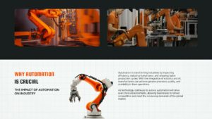 Manufacturing And Automation Template PowerPoint and Google Slides why automation is crucial