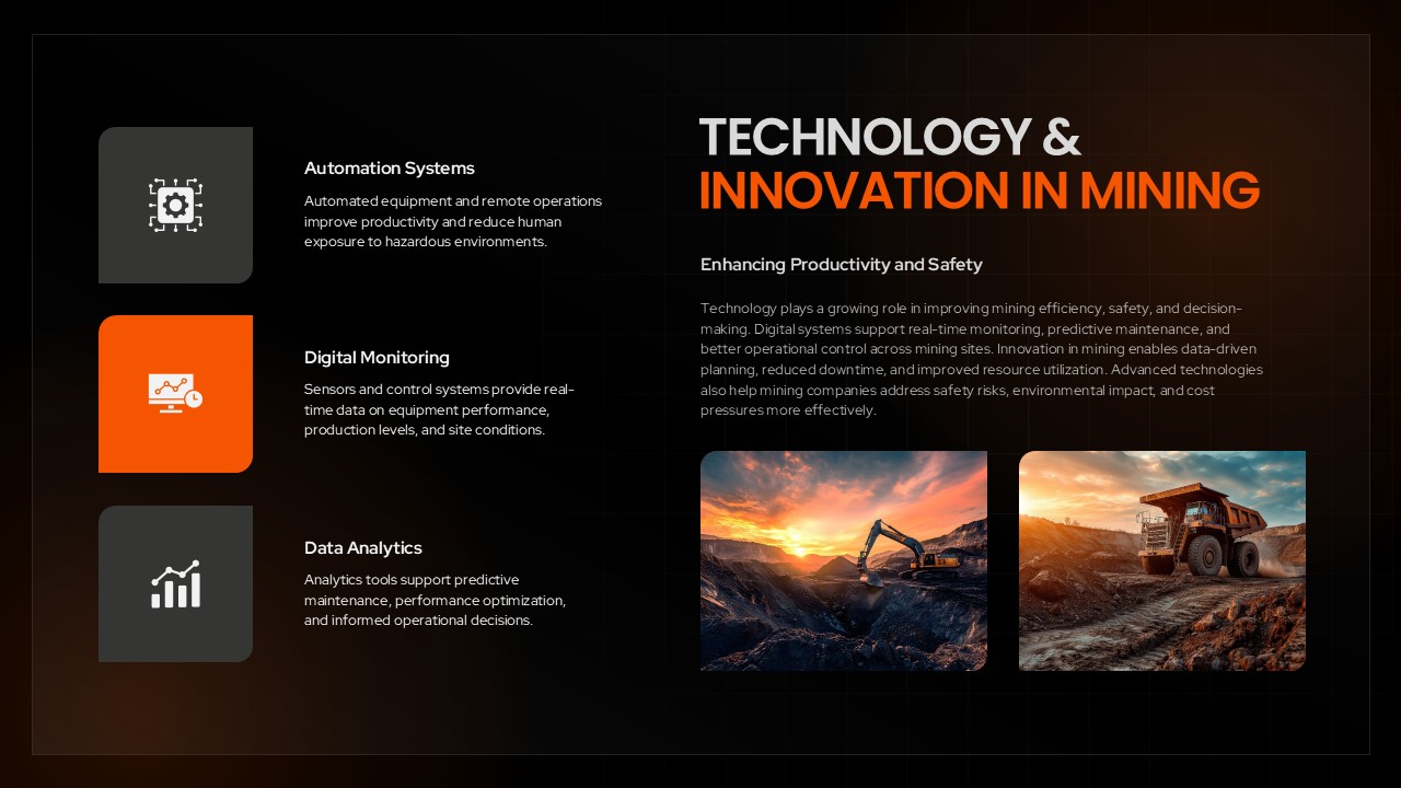 Mining Industry Technology Presentation Slide