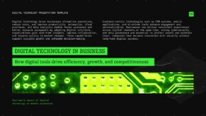 Digital Technology PowerPoint and Google Slides business applications