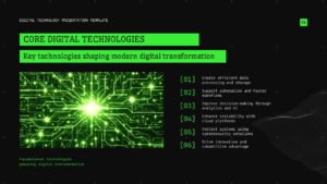 Digital Technology PowerPoint and Google Slides circuit board layout